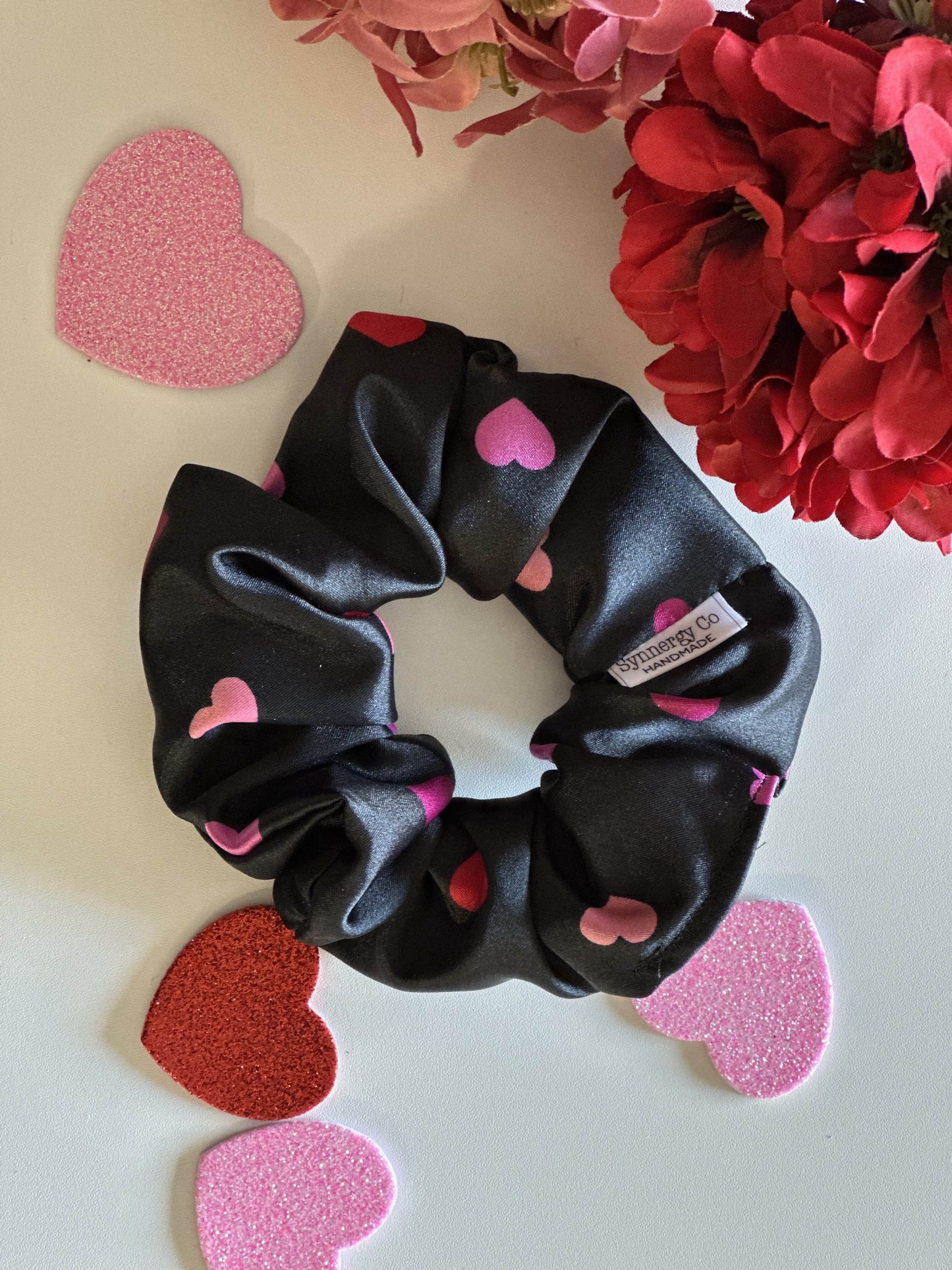 All the hearts -  Handmade Scrunchie