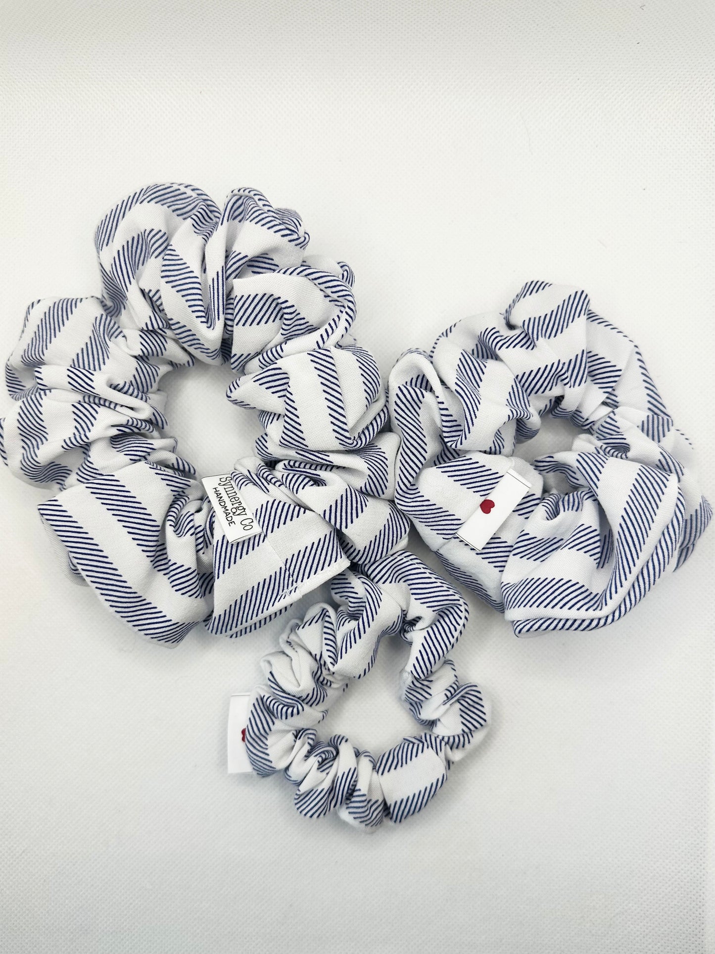 Coastal Stripes -  Handmade Scrunchie