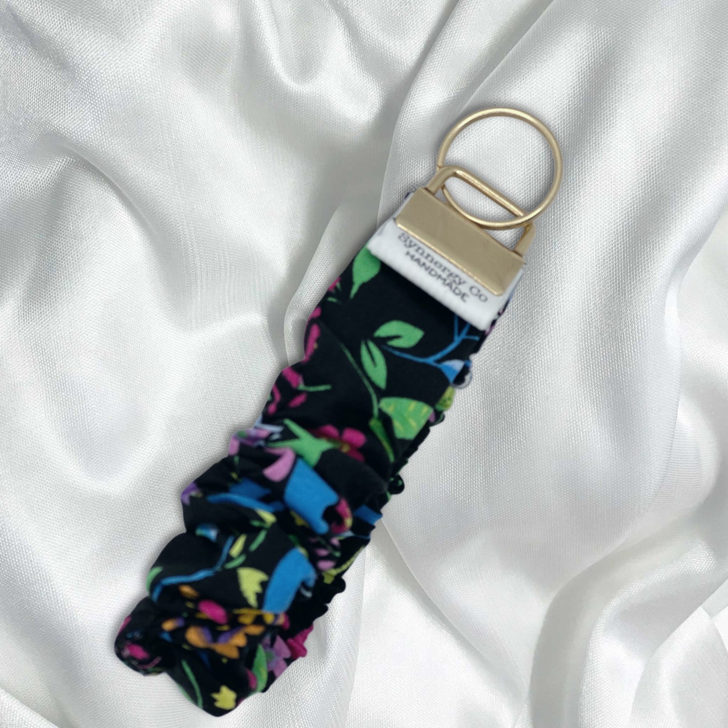 Floral Loop -  Handmade Phone / Keys Wristlet